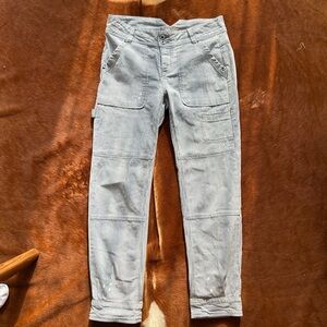 Free People Painter Style Pants | Color: Blue/White | Size: 0